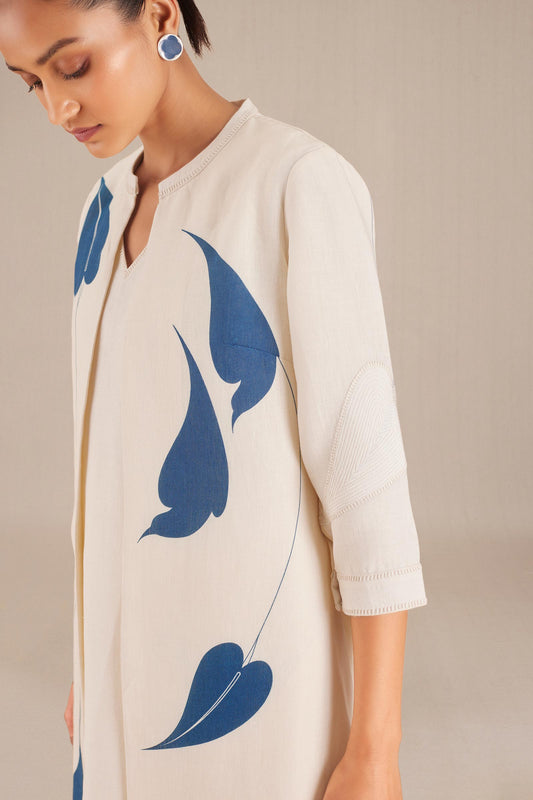 Linen Bella Jacket Set – Blue