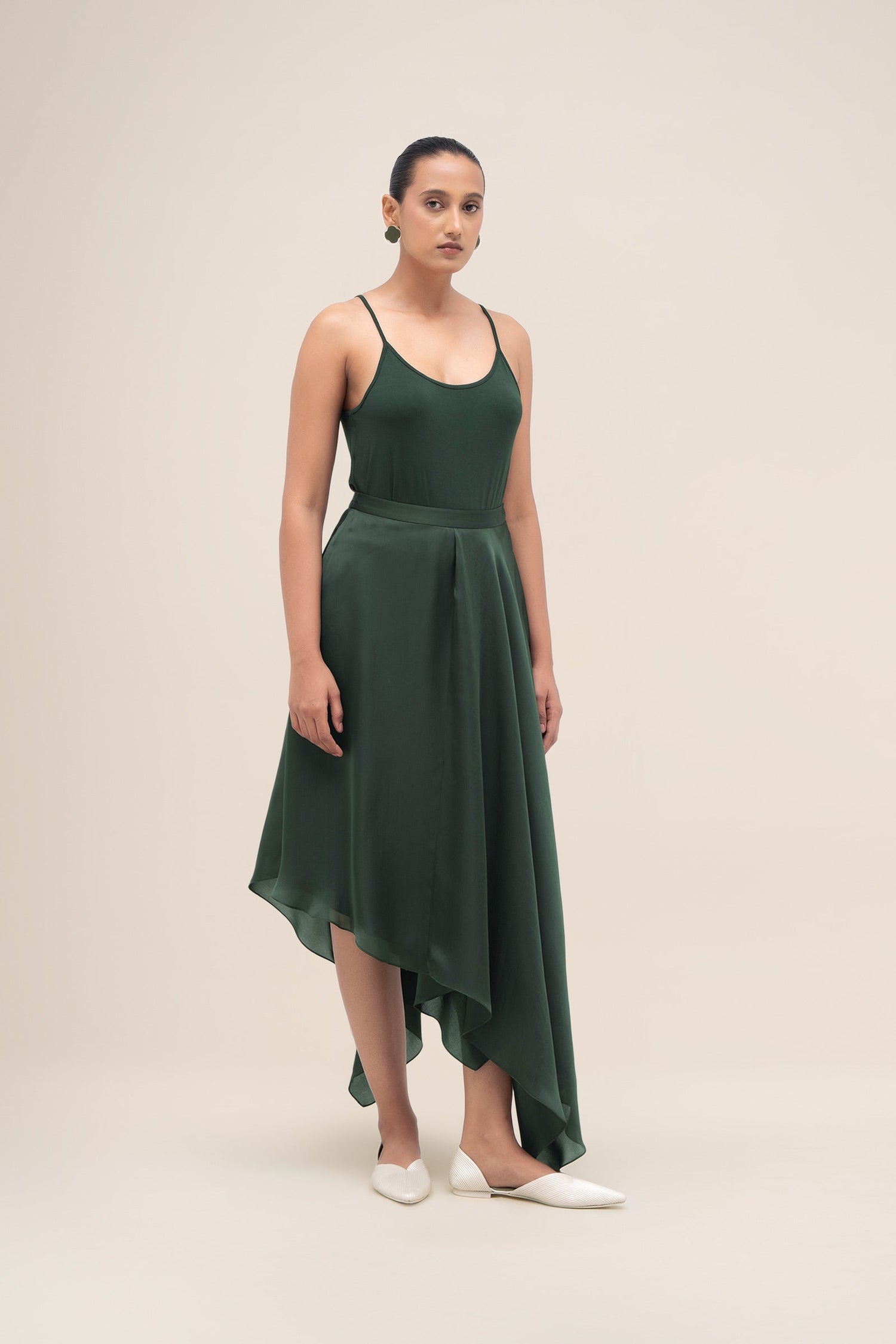  Organza Rysa Skirt – Green
