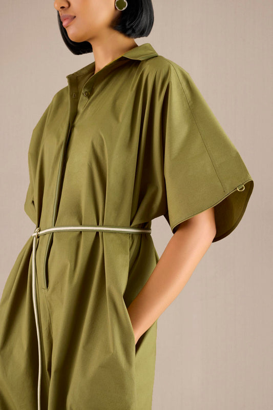 Cotton Irya Jumpsuit – Green