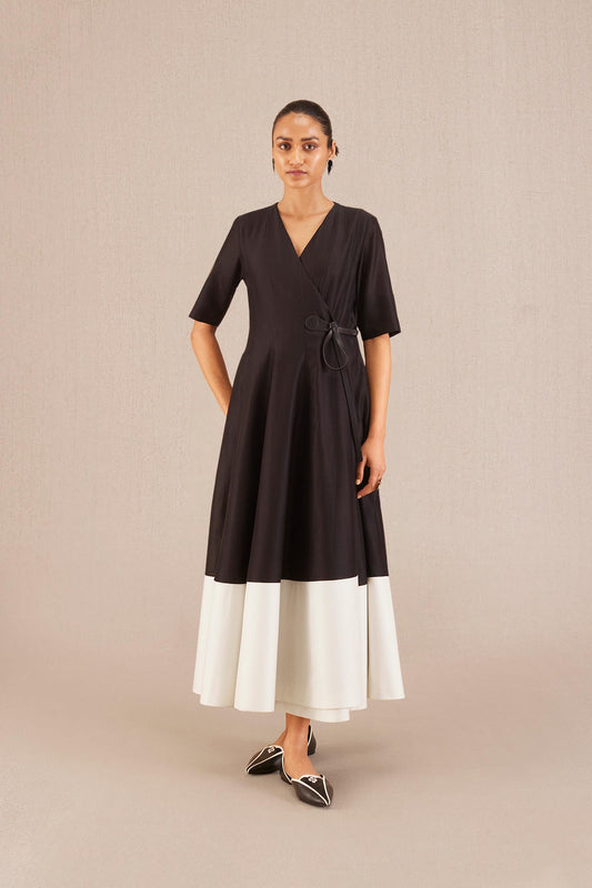 Chanderi Alizeh Dress – Black