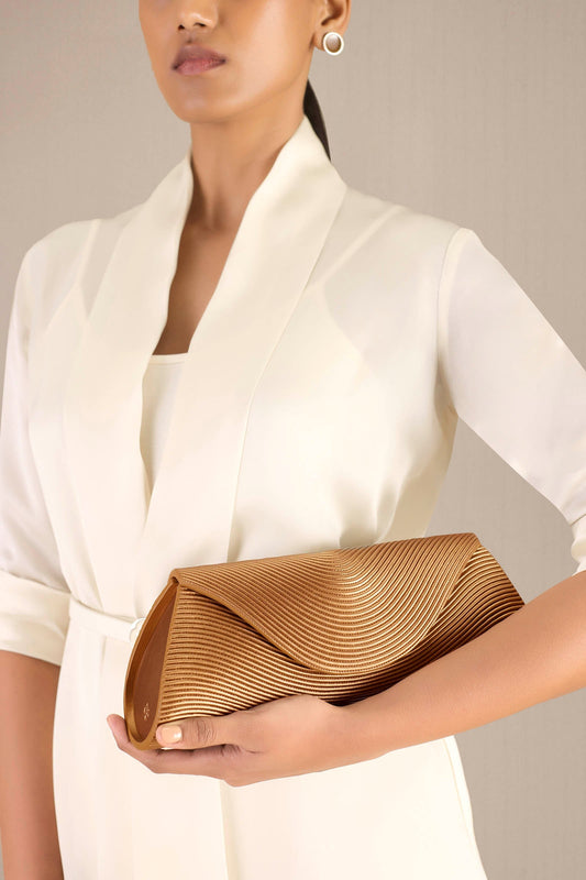 Faux Leather Ida Clutch – Metallics
