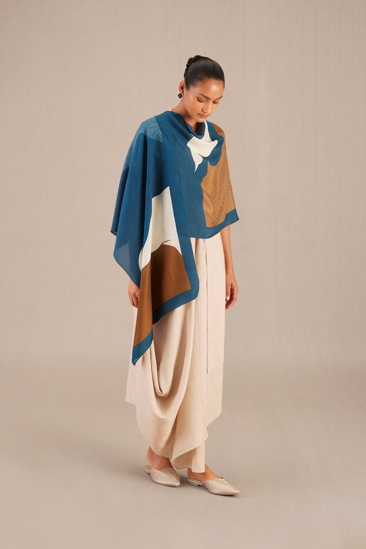Silk Zeenah Scarf – Blue