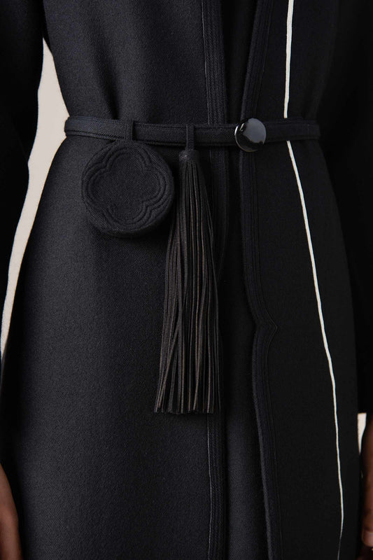 Faux Leather Beira Belt – Black