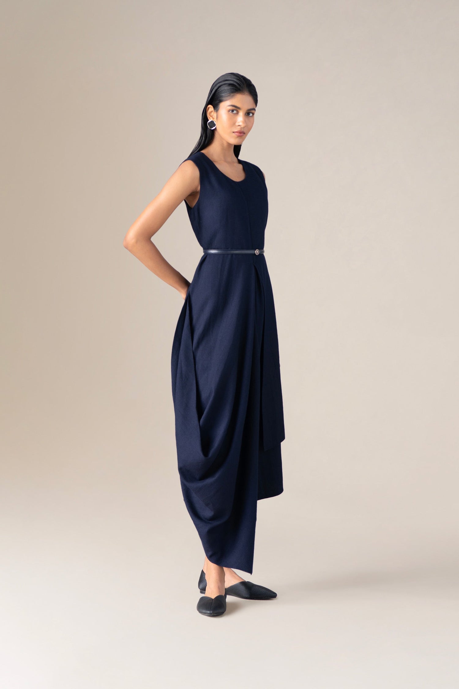  Wool Arzu Dress – Blue