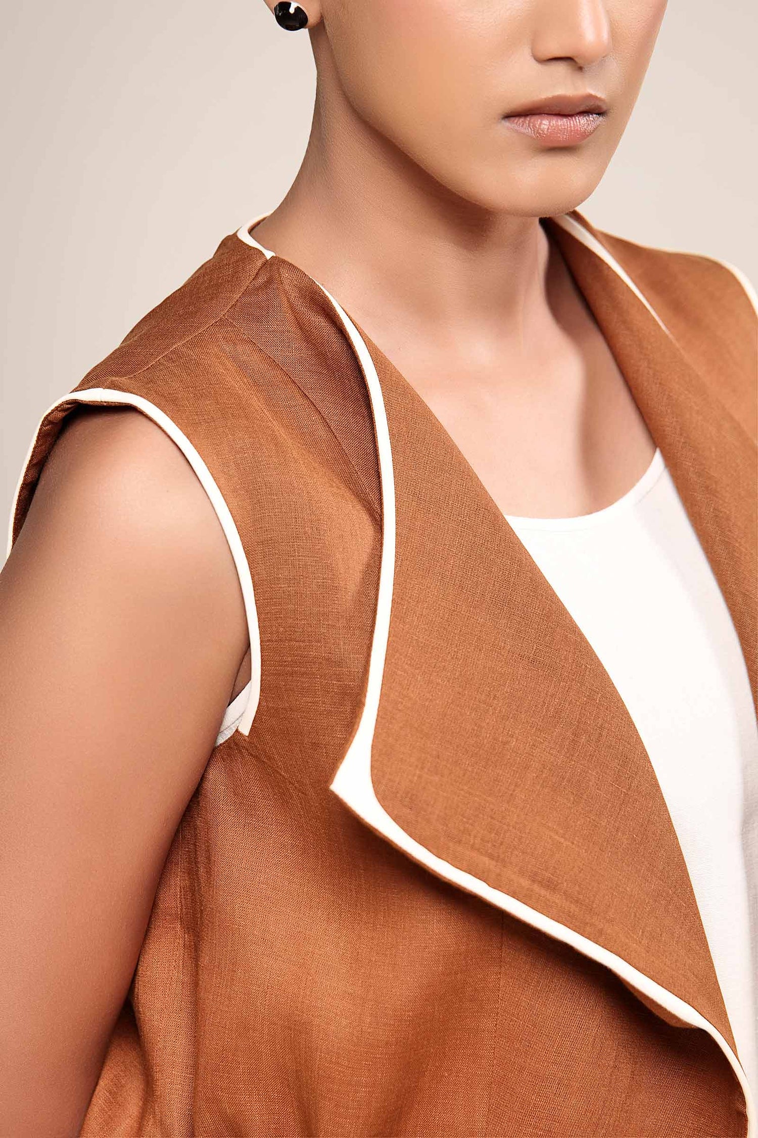  Linen Elmira Jacket – Beige