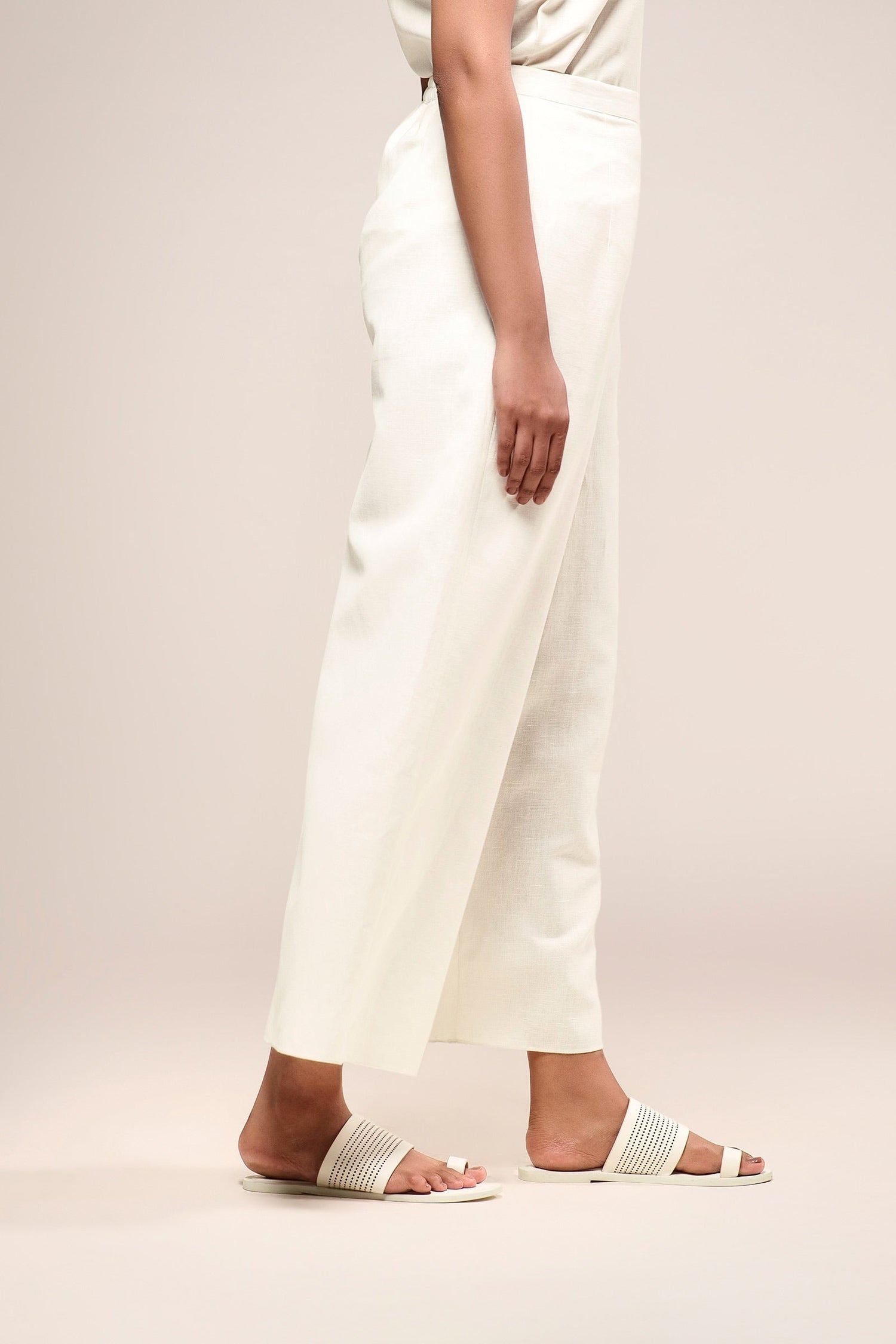  Linen Izna Pants – Ivory