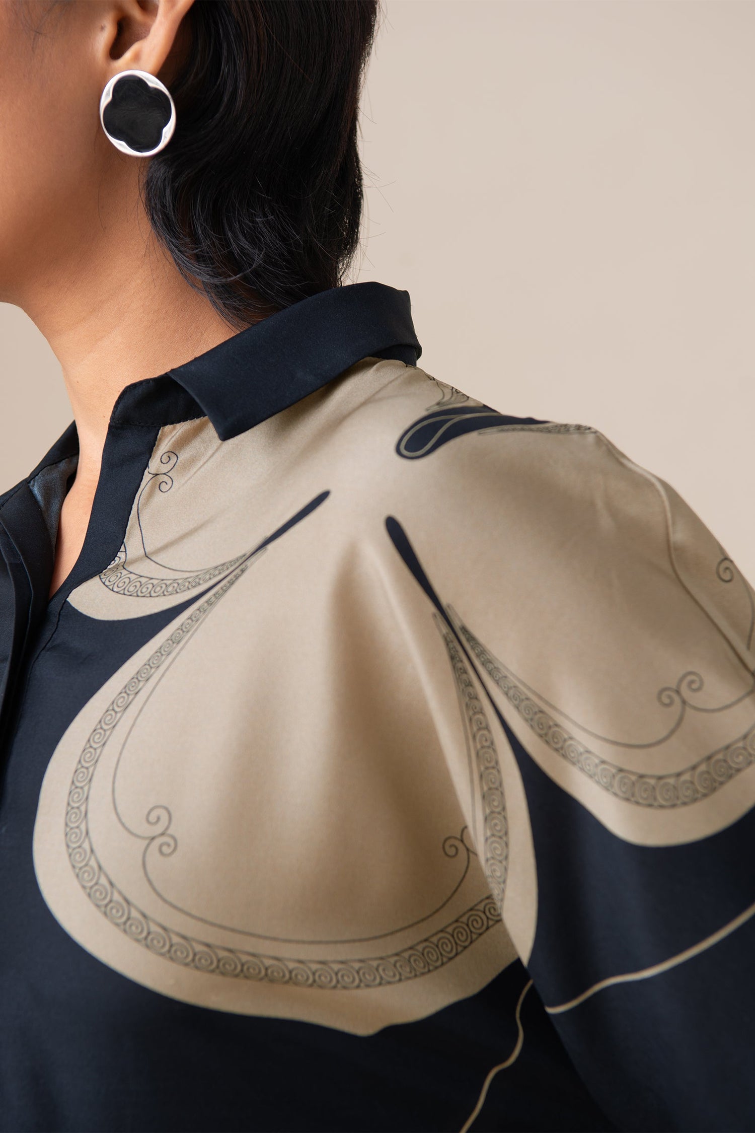  Habutai Kaia Tunic Set – Black