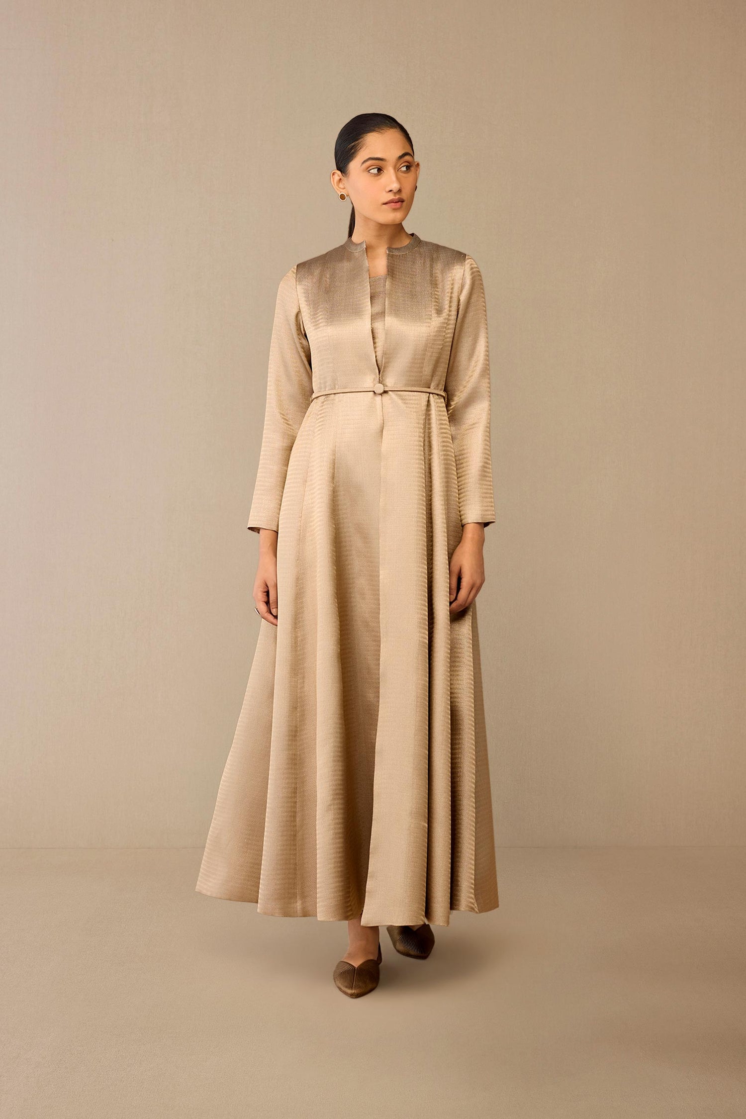  Brocade Fariha Abaya Set – Metallics