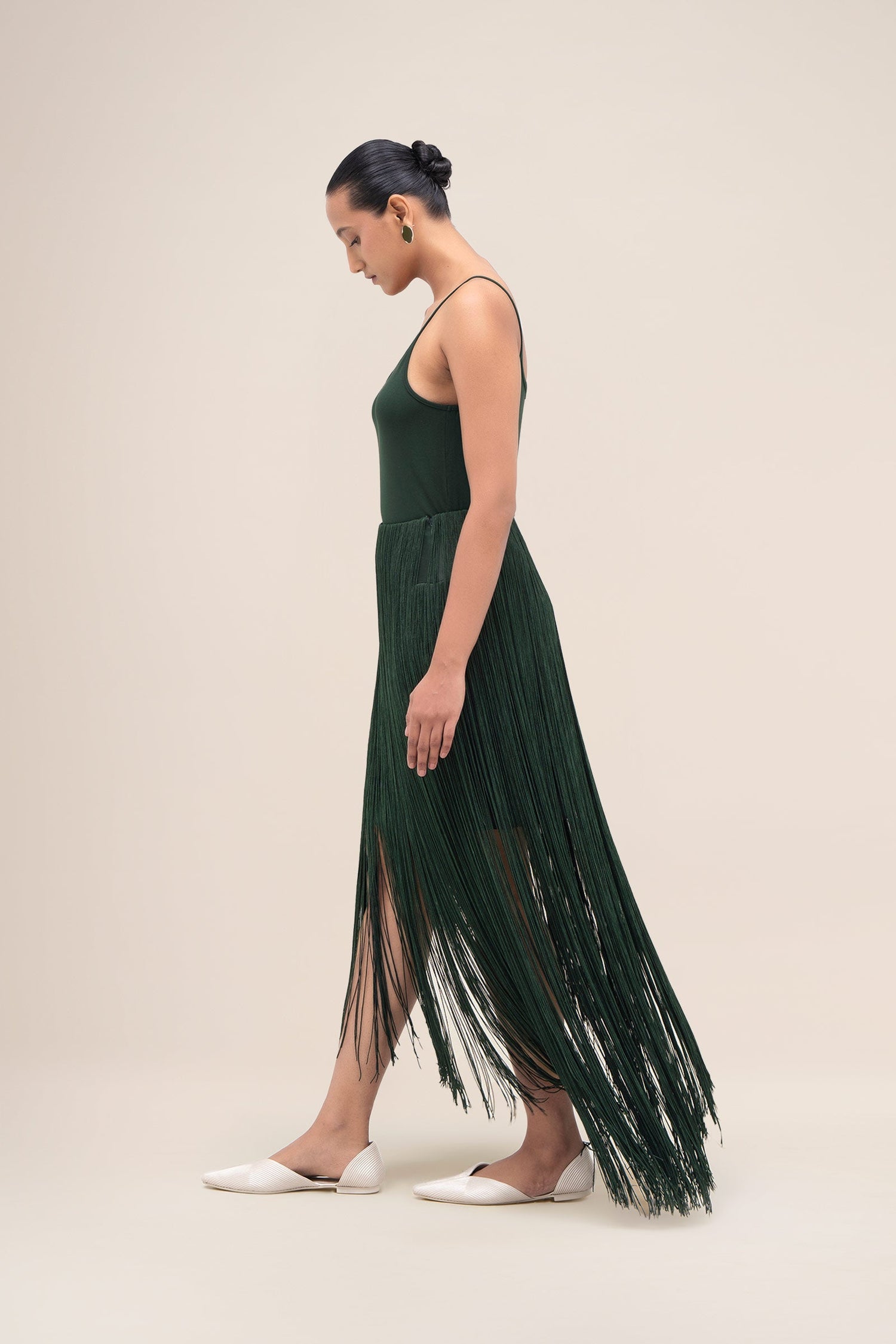  Cupro Hania Skirt – Green