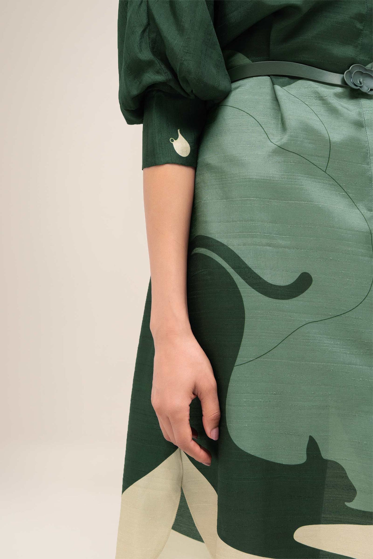  Silk Lina Dress – Green