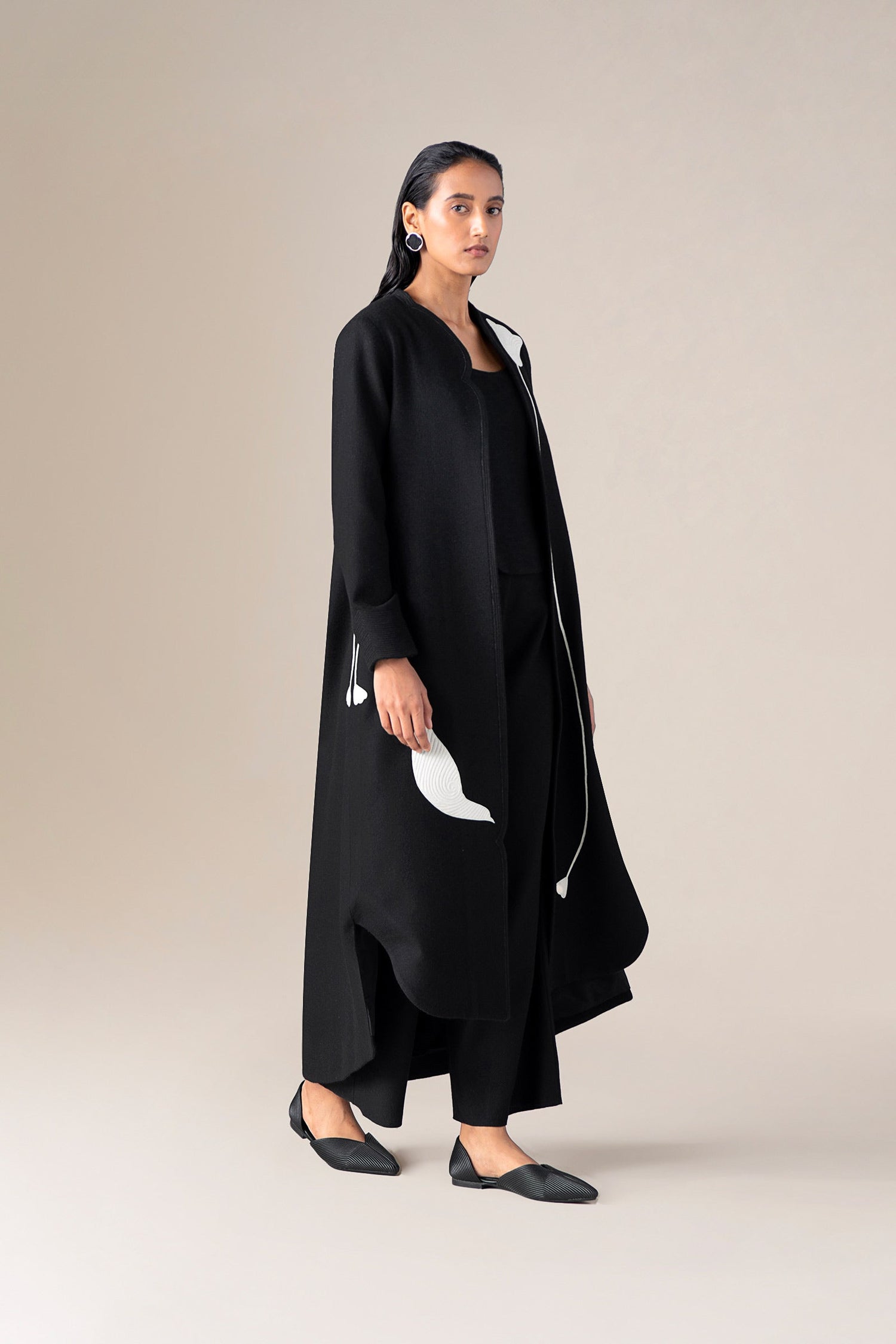  Wool Zahir Jacket Set – Black