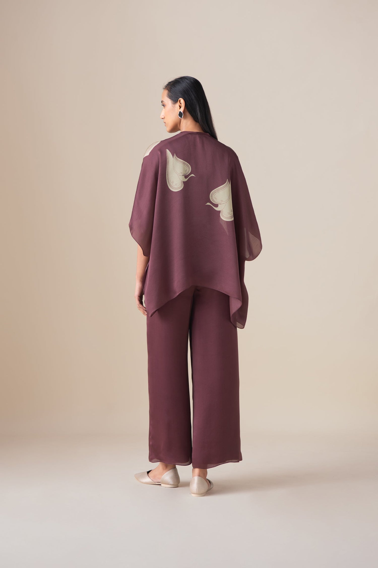  Organza Veya Cape Set – Pink