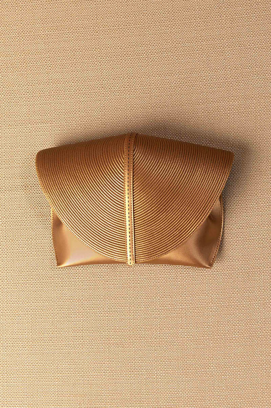 Faux Leather Myah Mini Clutch – Metallics