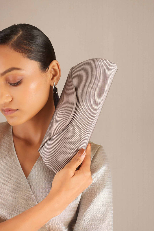 Faux Leather Ida Clutch – Metallics