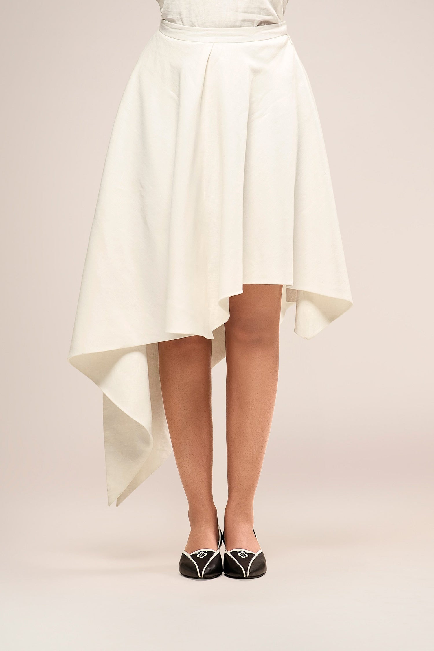  Linen Noa Skirt – Ivory