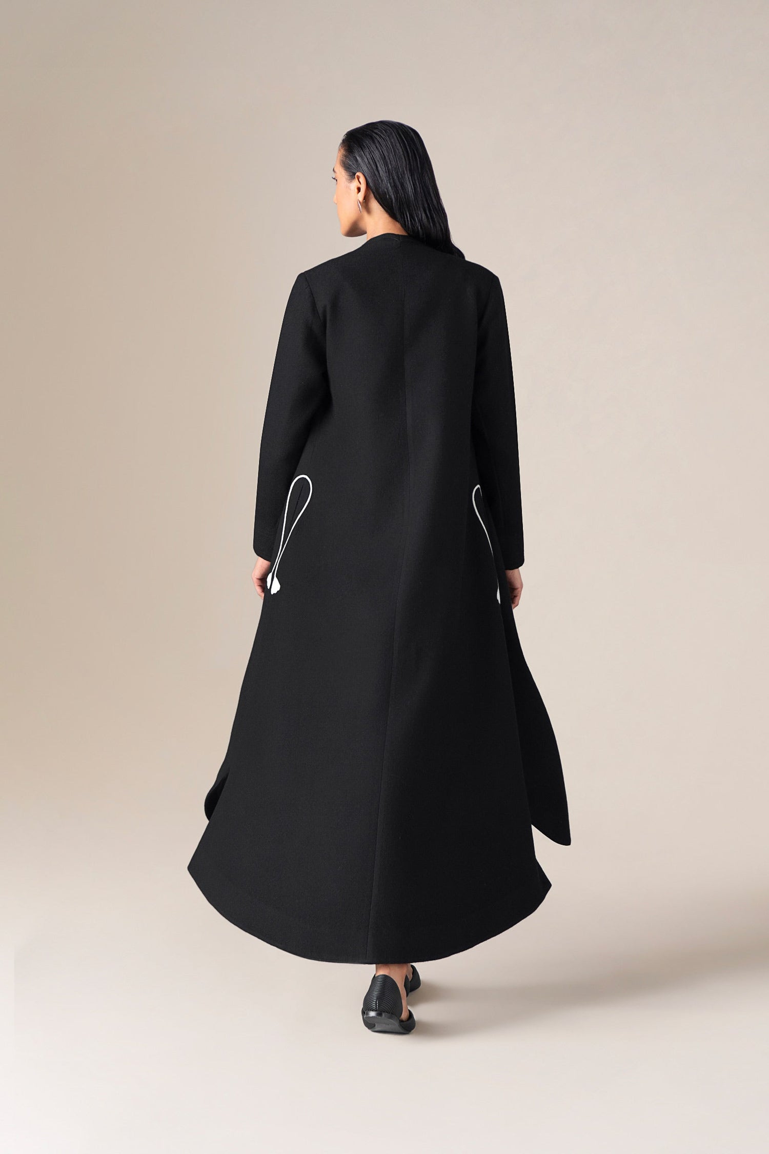  Wool Zahir Jacket Set – Black