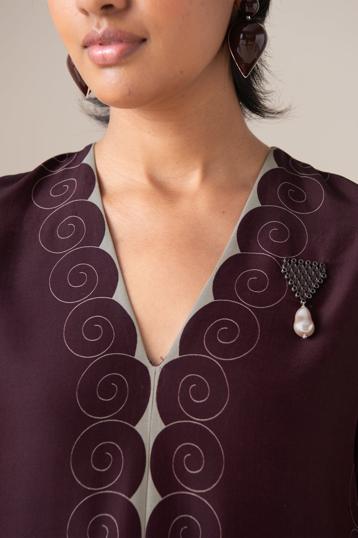  Chanderi Meher Kurta Set – Red