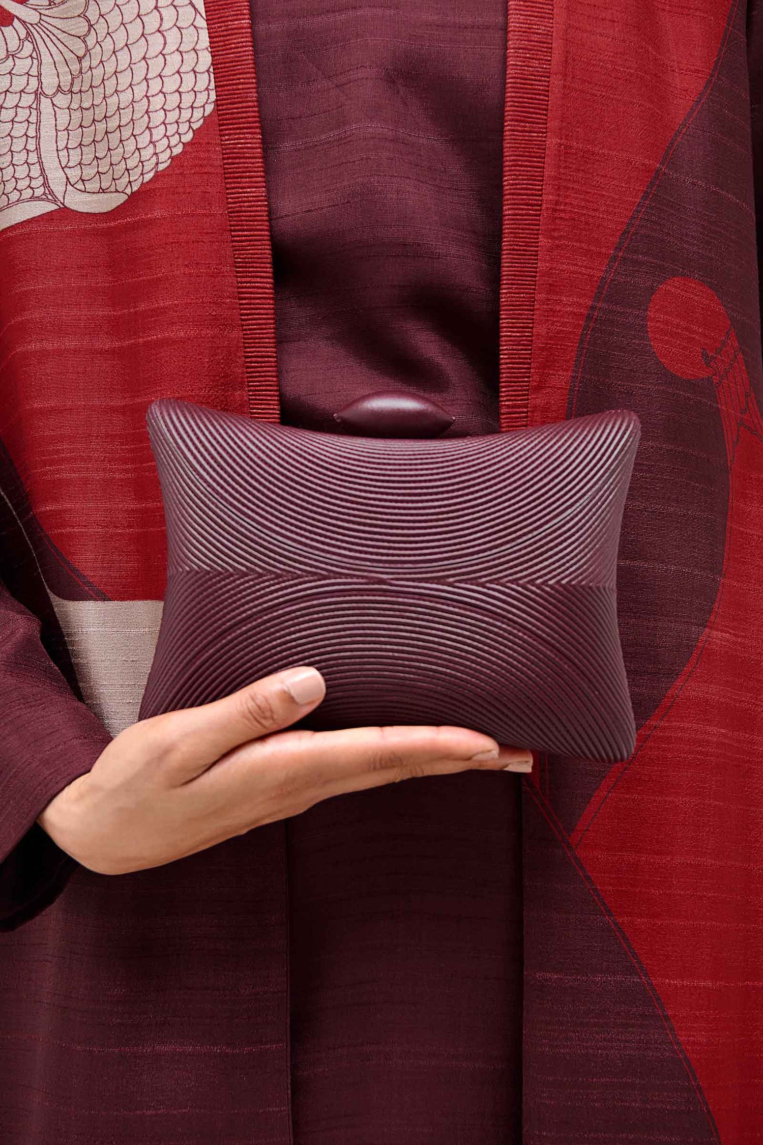   Faux Leather Reis Bag – Red