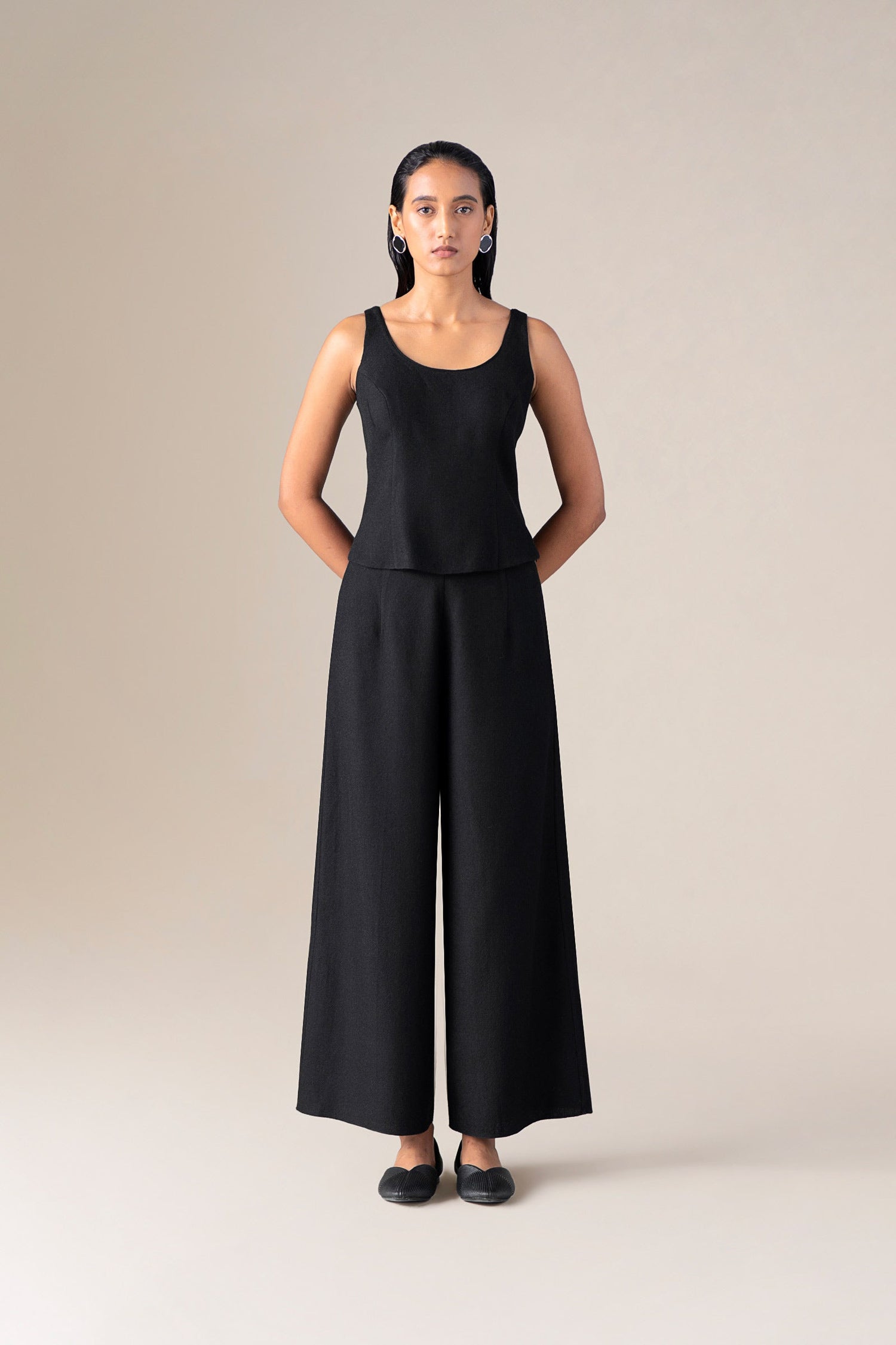  Wool Zahir Jacket Set – Black