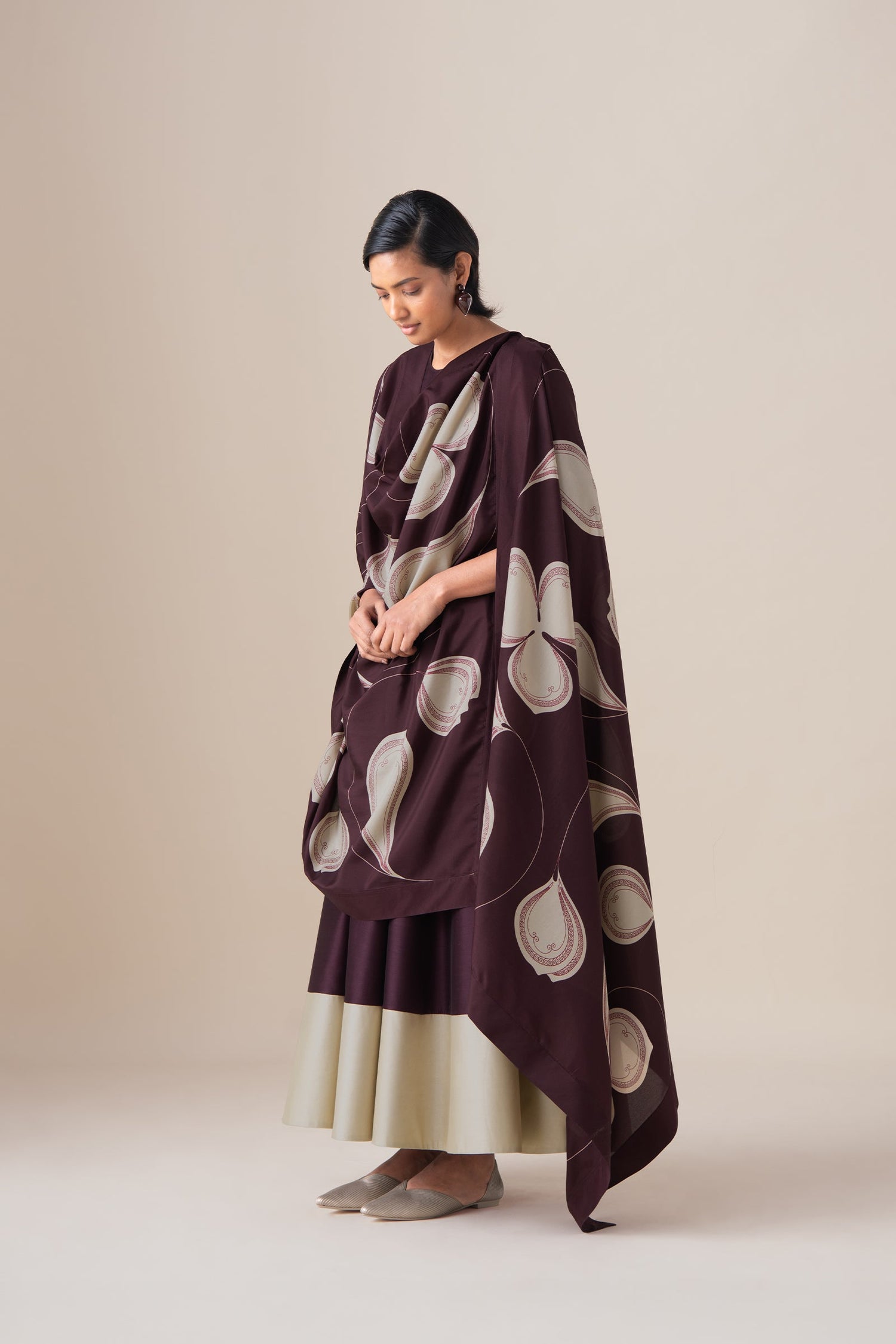  Chanderi Omira Kurta Set – Red