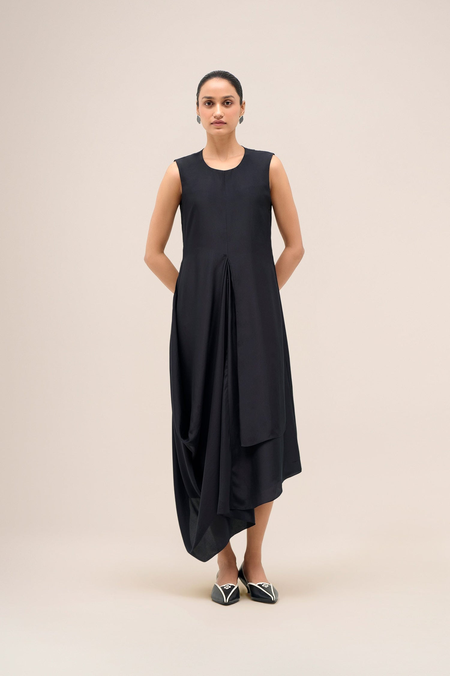  Chanderi Layla Jacket Set – Black