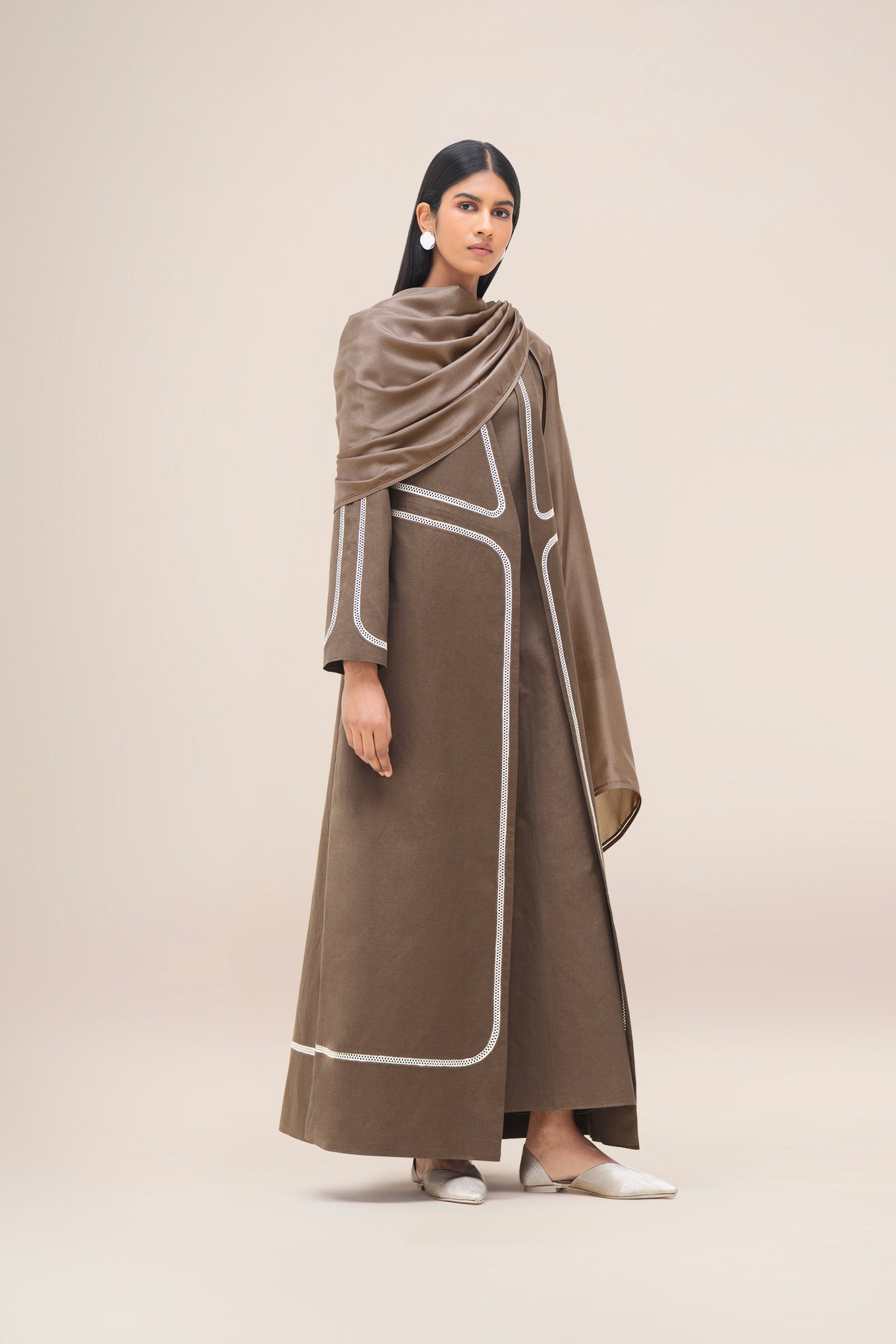  Silk Sultana Scarf – Brown