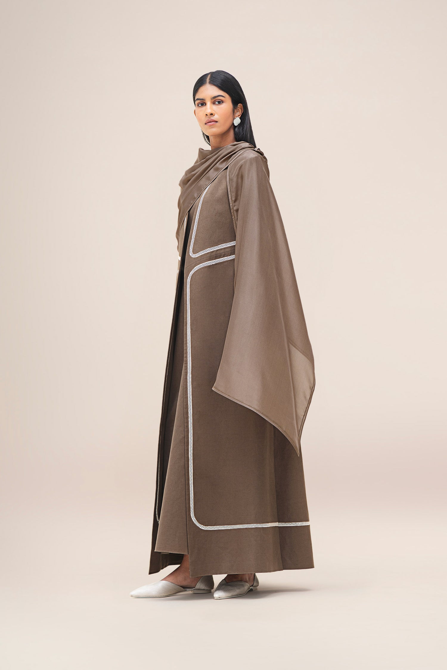  Silk Sultana Scarf – Brown