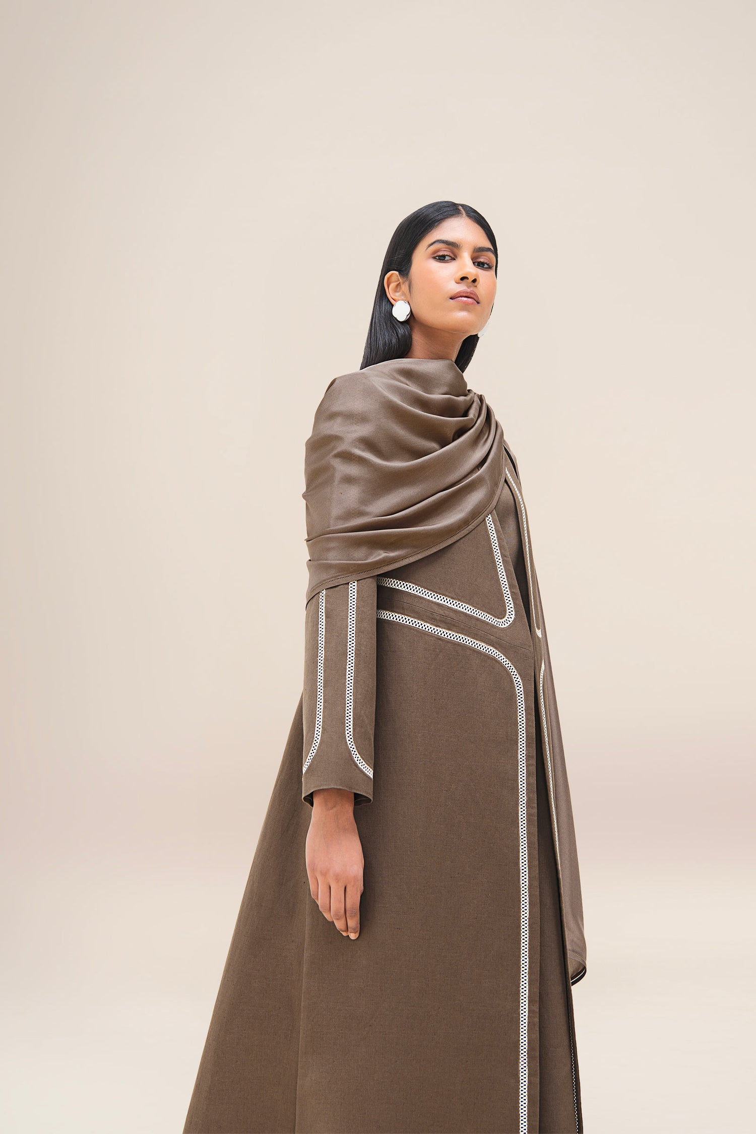  Silk Sultana Scarf – Brown