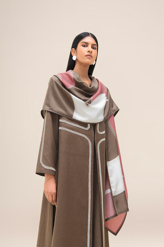 Silk Avis Scarf – Brown