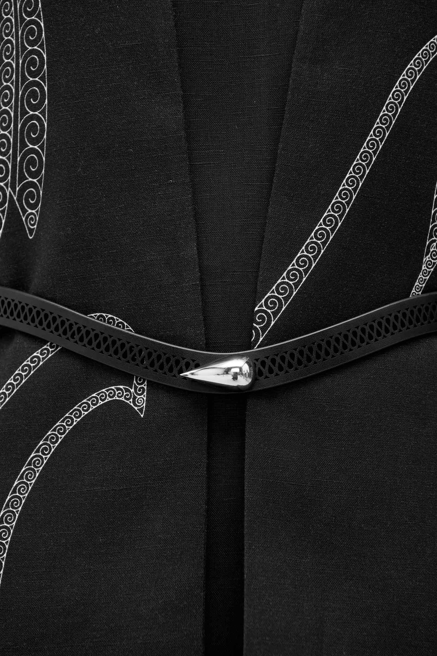  Linen Nightingale Abaya Set – Black