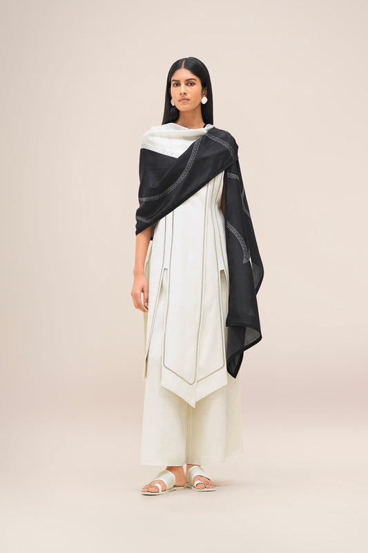 Silk Avis Scarf – Black