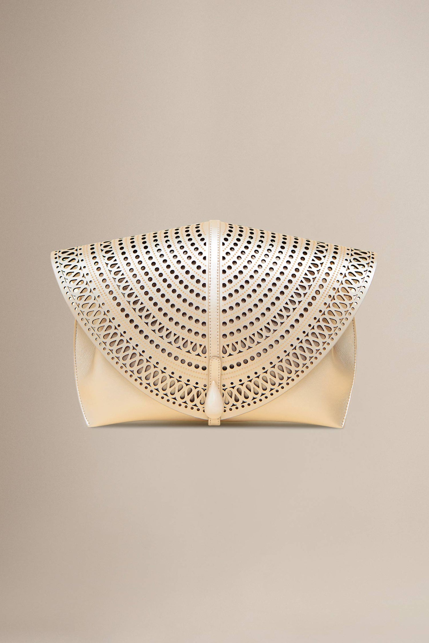  Faux Leather Oriole Clutch – Metallics