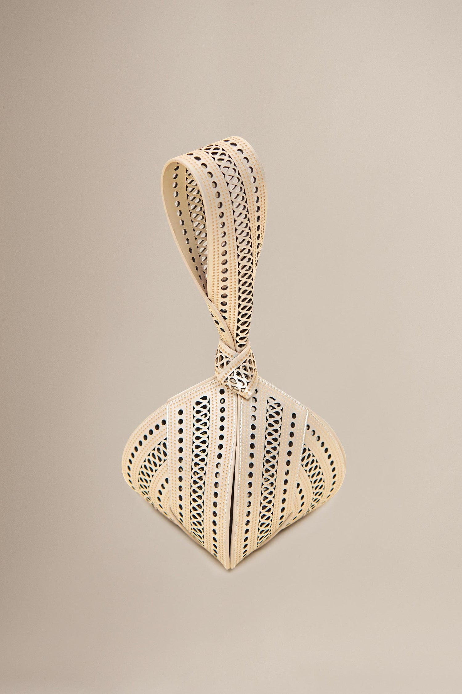  Faux Leather Egret Wristlet – Metallics