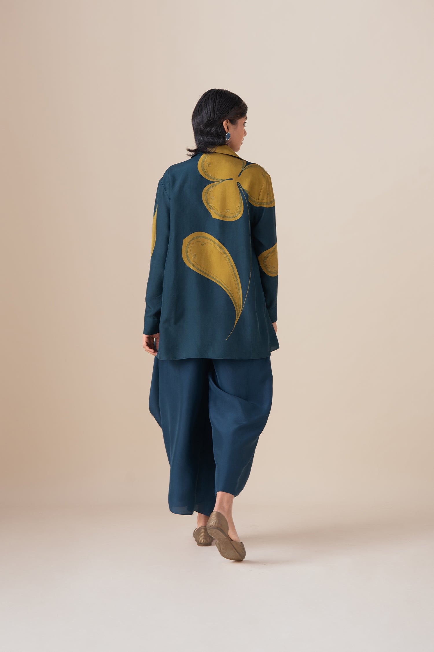  Habutai Arin Shirt – Blue