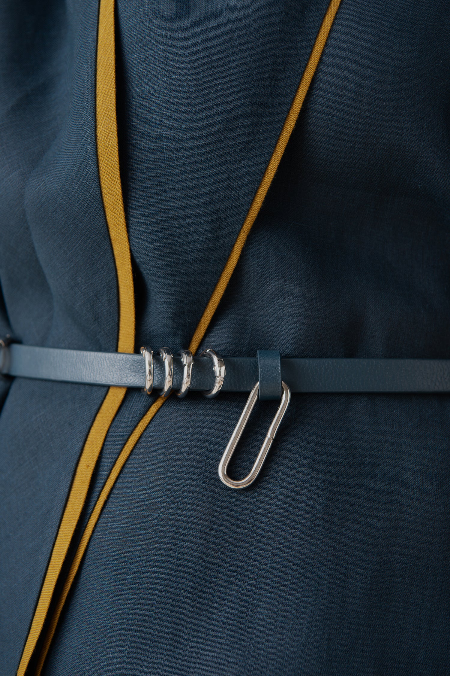  Linen Dilawar Tunic Set – Blue