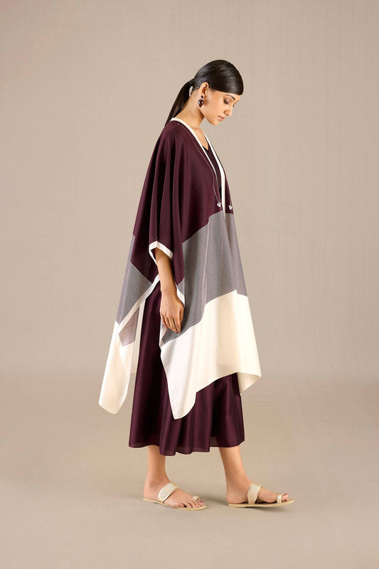 Silk Alaia Cape Set – Red